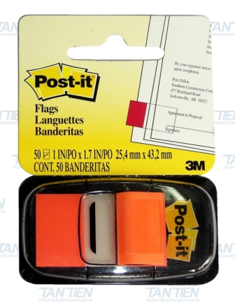 Miếng Phân Trang Cam POST-IT® 25mmX 43mm 50SH/PD 680-4