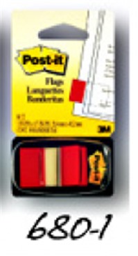 Miếng Phân Trang Đỏ Post-It® 25mm X 43mm 50/PAD 680-1